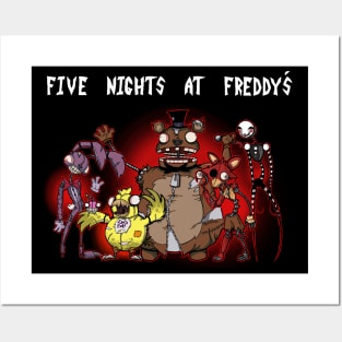 Five Nights At Freddys The gang's all here Posters and Art